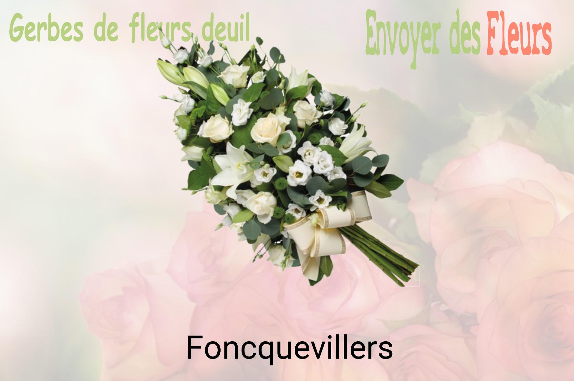 Gerbe de fleurs de deuil livrée à Foncquevillers